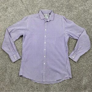 Pink The Gingham Collection Slim Fit Thomas Pink 15.5 button down shirt